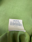 Vintage Versace Jeans Couture Cropped Linen Blend Sommerjacke 90s Damen Grün S