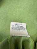 Vintage Versace Jeans Couture Cropped Linen Blend Sommerjacke 90s Damen Grün S