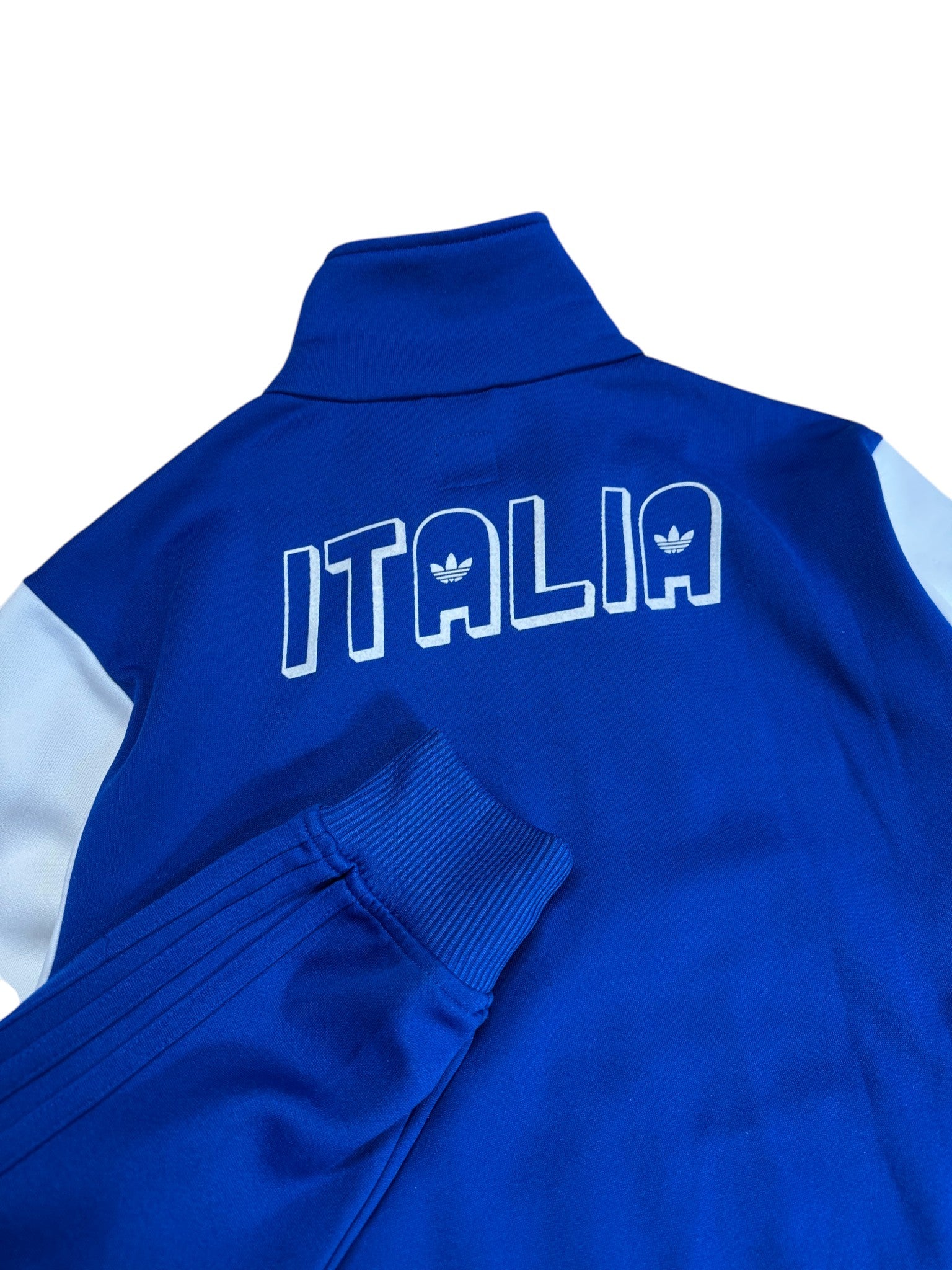 2009 Adidas Sportjacke Retro "Italia 82" Blau Weiß S - RareRags