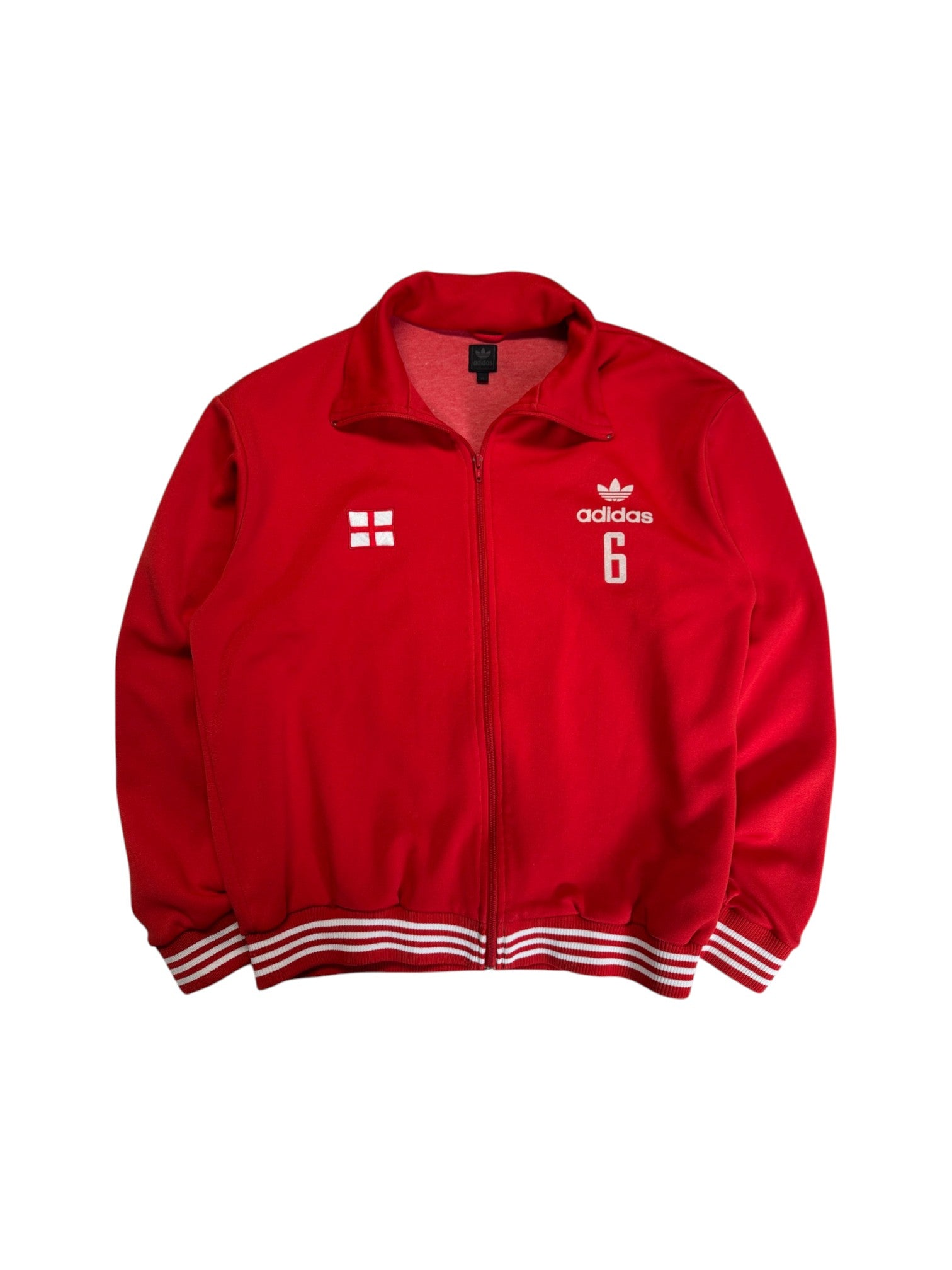 2004 Adidas Sportjacke Retro England #6 Rot XL - RareRags