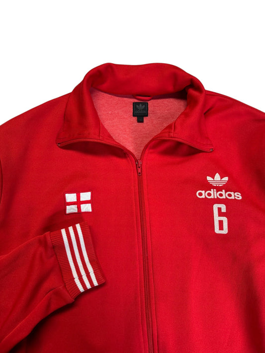 2004 Adidas Sportjacke Retro England #6 Rot XL - RareRags