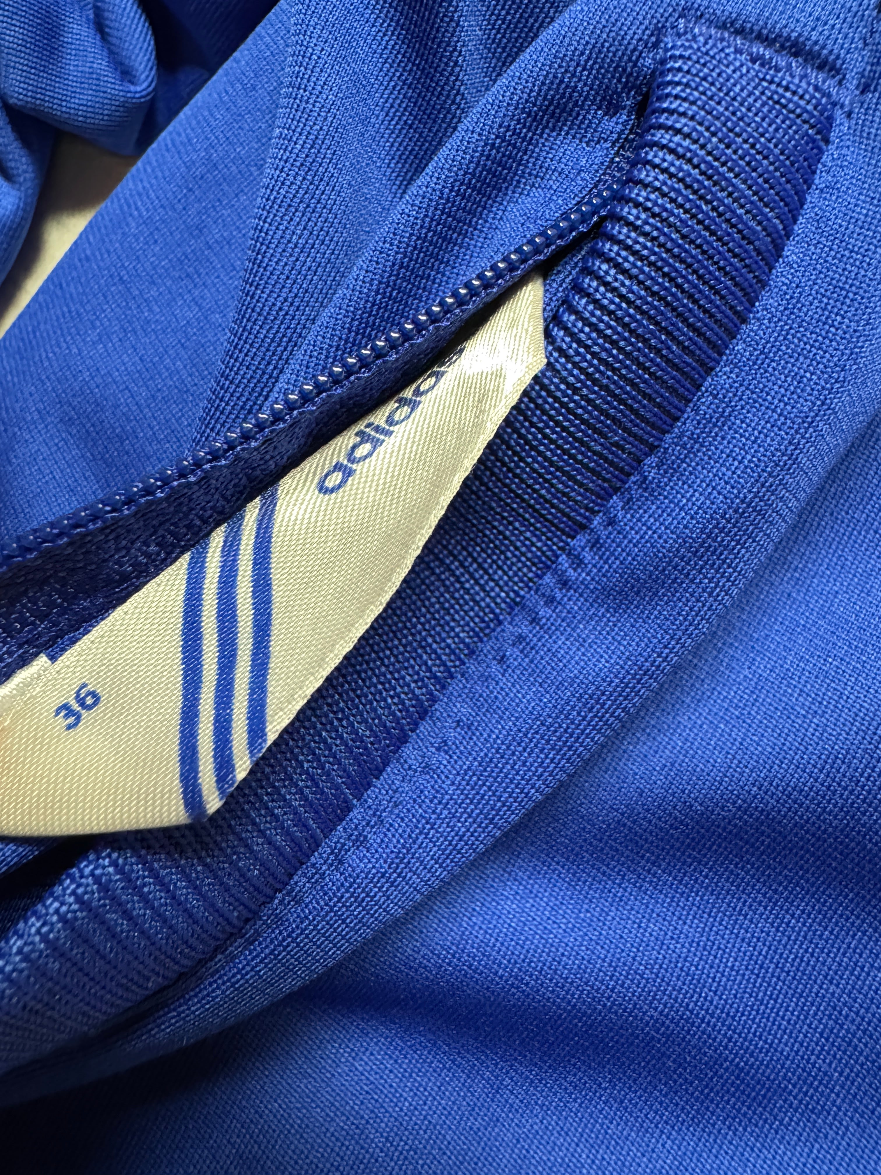 2008 Adidas Damen Reversible Sportjacke Schweden Blau Gelb 36 S - RareRags