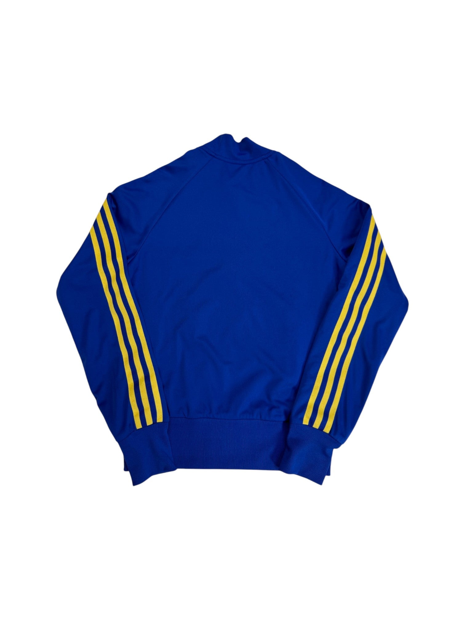 2008 Adidas Damen Reversible Sportjacke Schweden Blau Gelb 38 M - RareRags