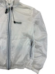 Vintage Versace Jeans Couture Tech Windbreaker 90s Nylon Ultrathin Lampo Zip Made in Italy Transparent M