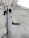 Vintage Versace Jeans Couture Tech Windbreaker 90s Nylon Ultrathin Lampo Zip Made in Italy Transparent M