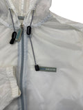 Vintage Versace Jeans Couture Tech Windbreaker 90s Nylon Ultrathin Lampo Zip Made in Italy Transparent M