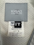 Vintage Versace Jeans Couture Tech Windbreaker 90s Nylon Ultrathin Lampo Zip Made in Italy Transparent M