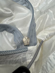 Vintage Versace Jeans Couture Tech Windbreaker 90s Nylon Ultrathin Lampo Zip Made in Italy Transparent M