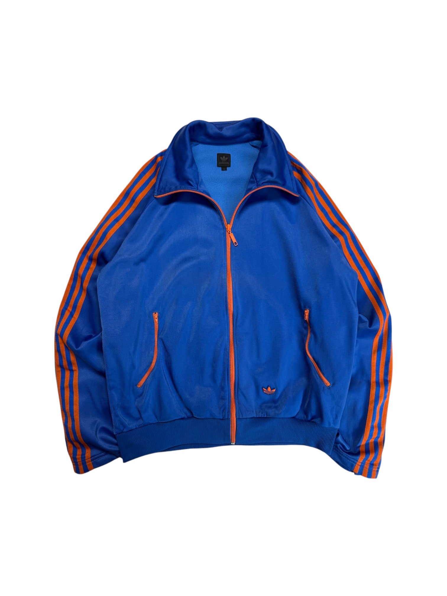 2004 Adidas Sportjacke Retro Brasil Blau Orange L - RareRags