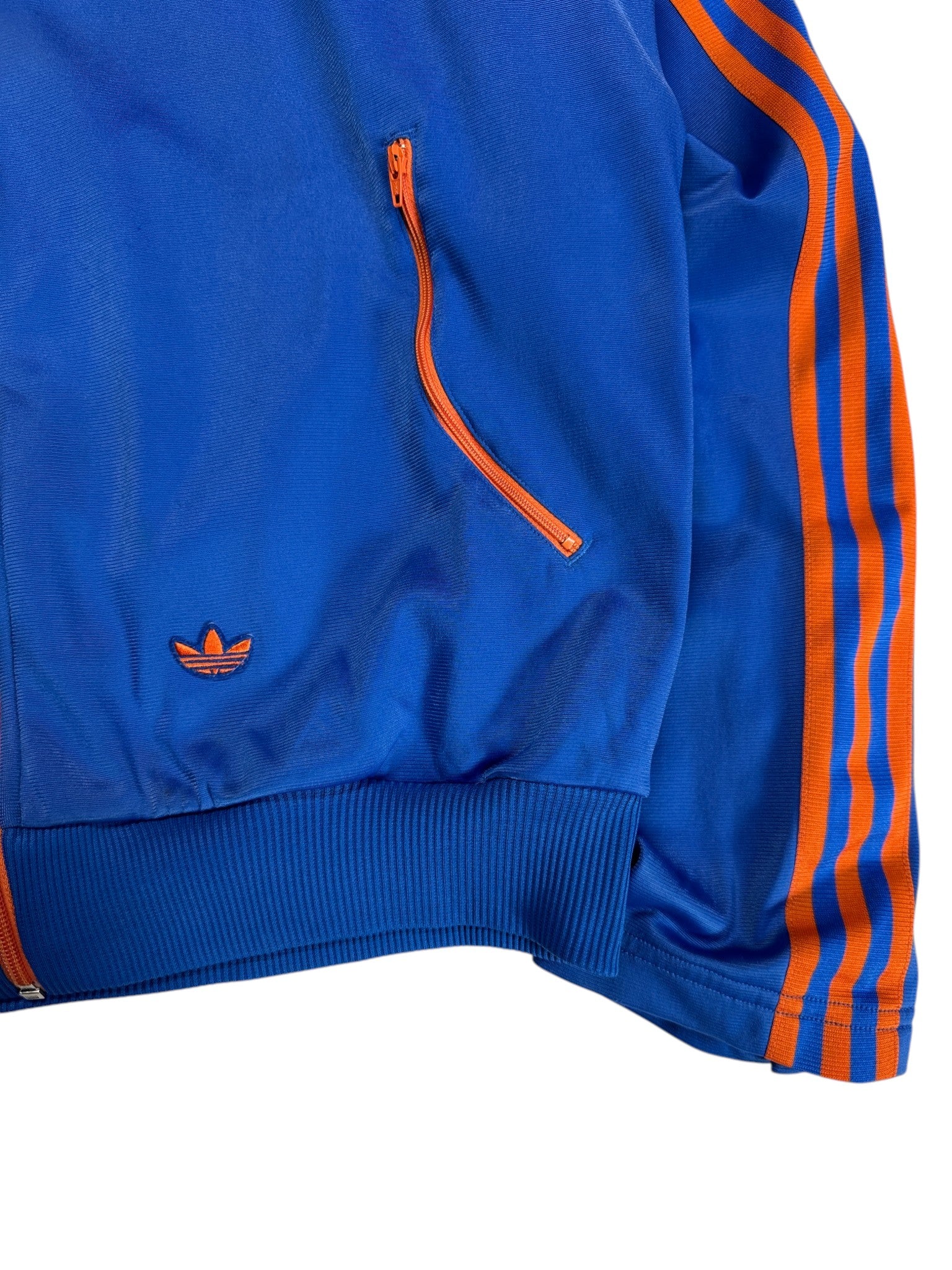 2004 Adidas Sportjacke Retro Brasil Blau Orange L - RareRags