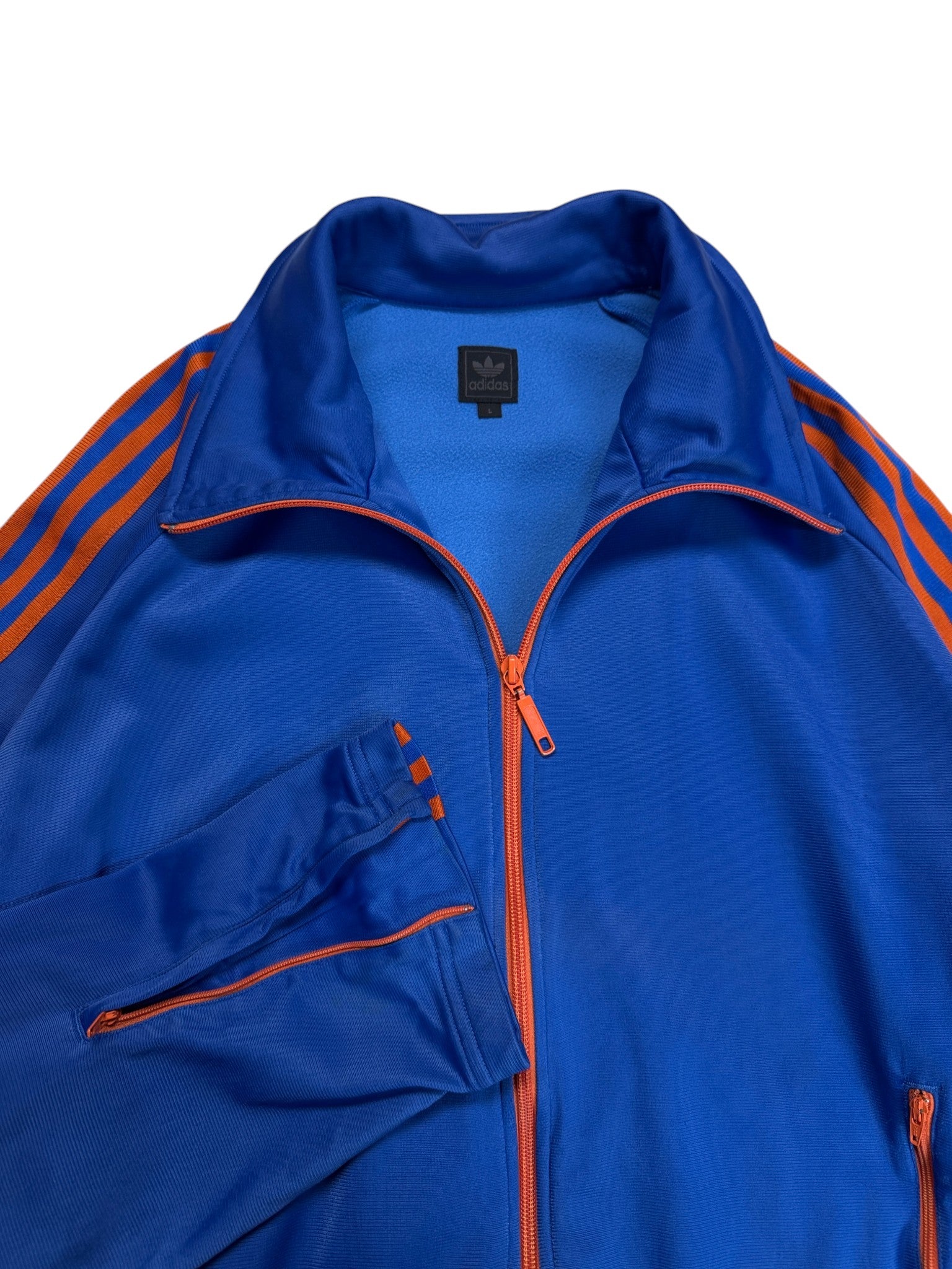 2004 Adidas Sportjacke Retro Brasil Blau Orange L - RareRags