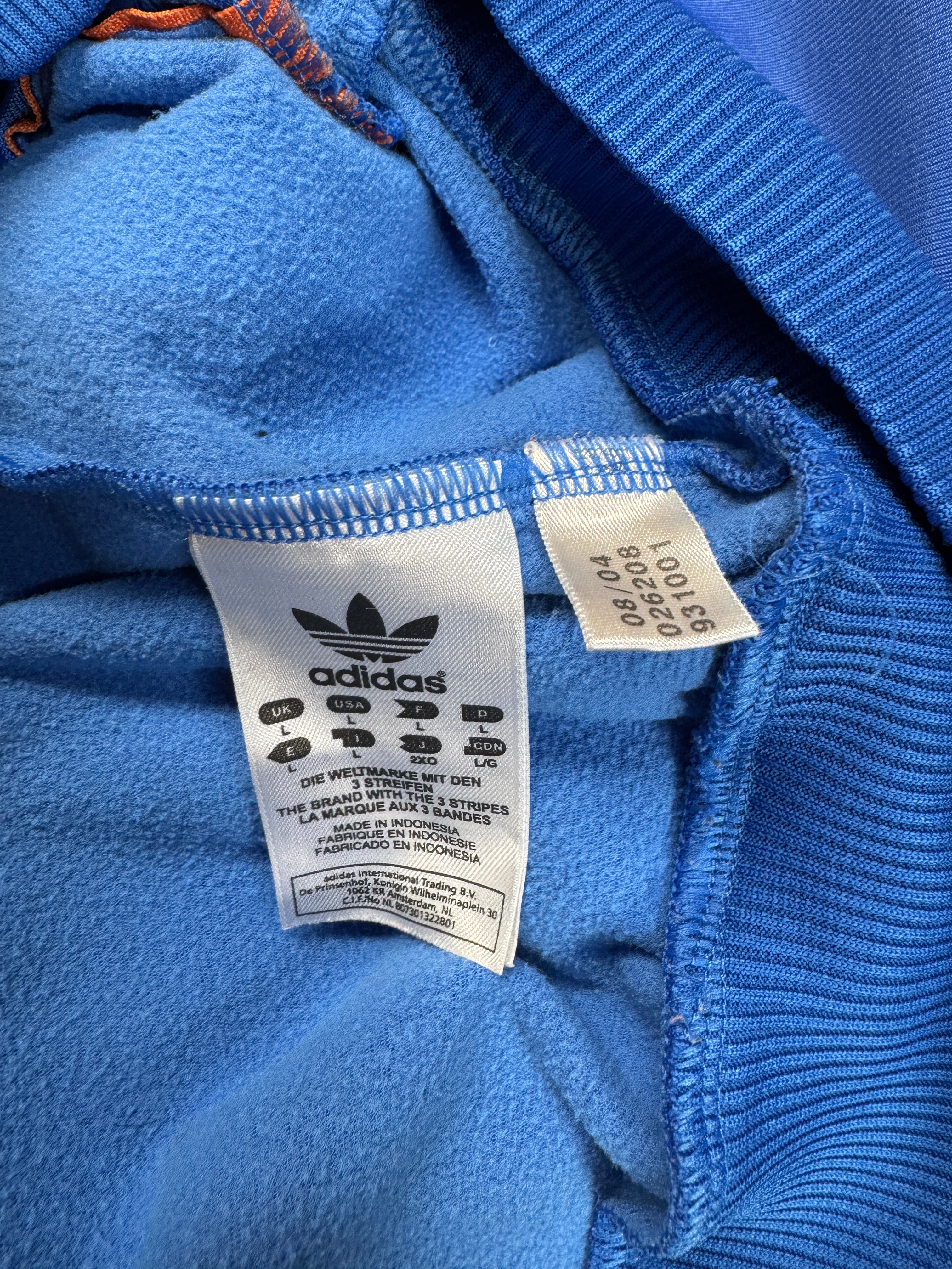 2004 Adidas Sportjacke Retro Brasil Blau Orange L - RareRags