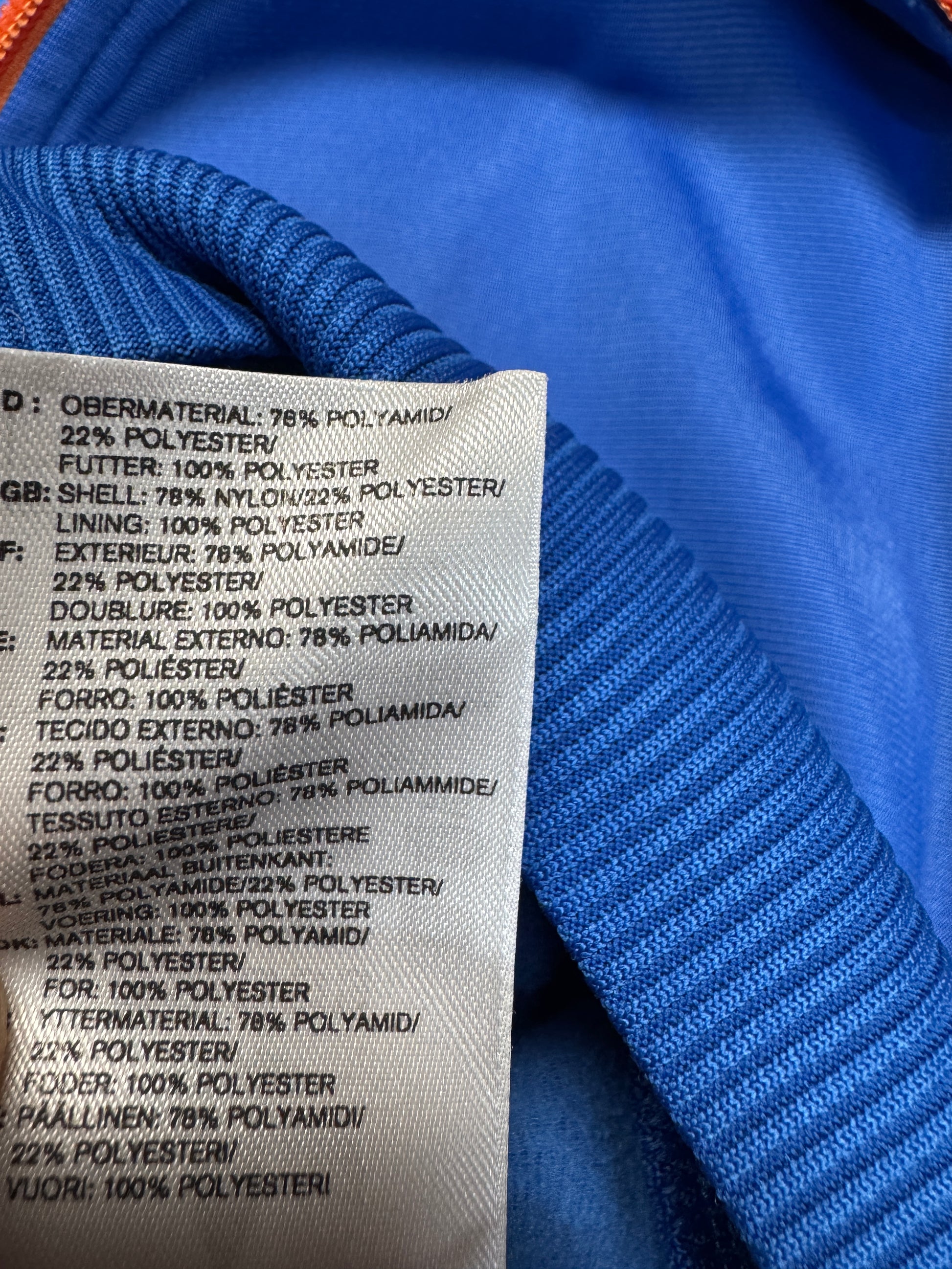2004 Adidas Sportjacke Retro Brasil Blau Orange L - RareRags