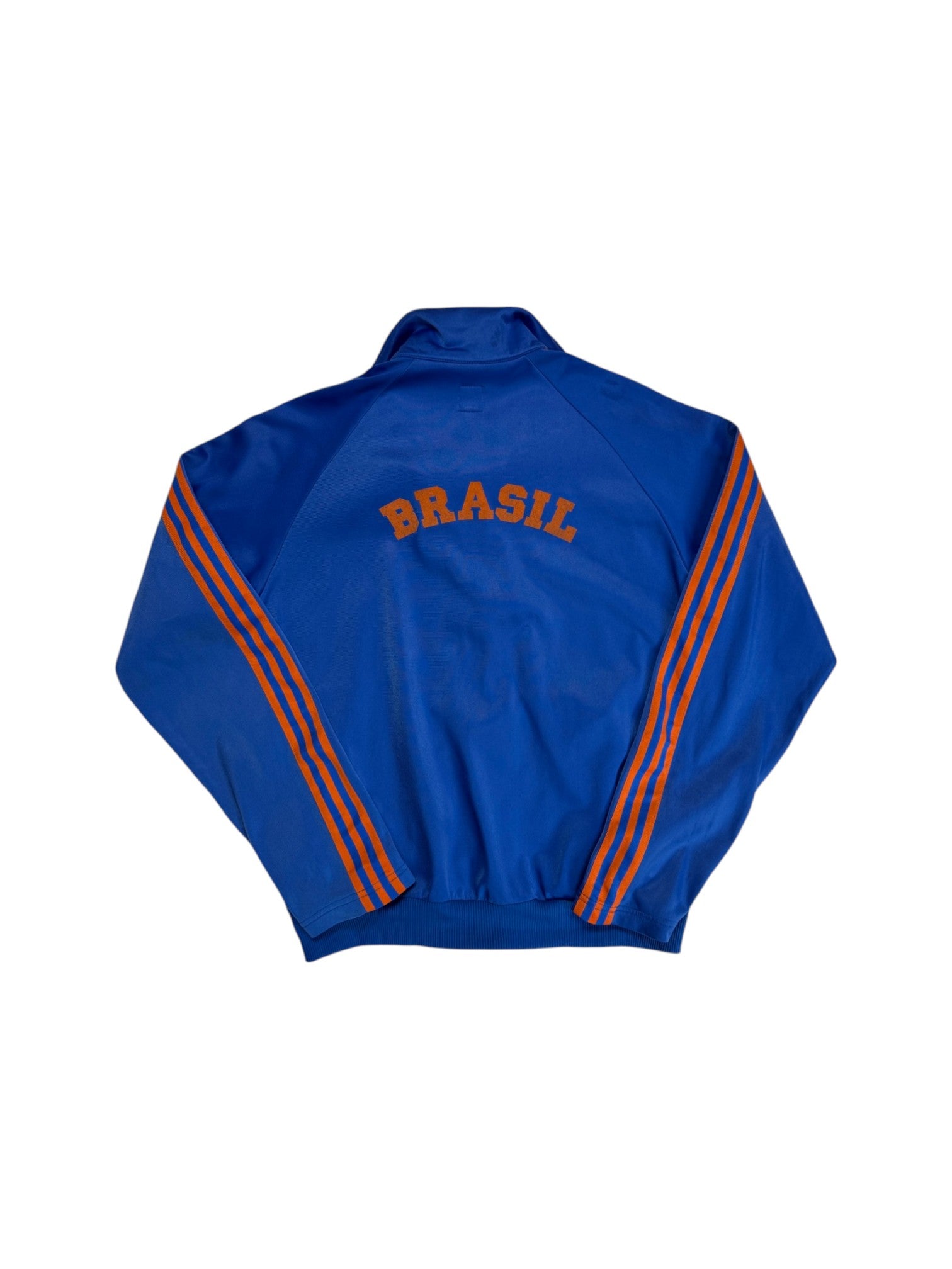 2004 Adidas Sportjacke Retro Brasil Blau Orange L - RareRags