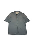 Prada Sport Tech Polo Shirt Mit Ärmelriegel Made in Italy Grau M