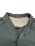 Prada Sport Tech Polo Shirt Mit Ärmelriegel Made in Italy Grau M