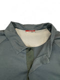 Prada Sport Tech Polo Shirt Mit Ärmelriegel Made in Italy Grau M