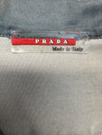 Prada Sport Tech Polo Shirt Mit Ärmelriegel Made in Italy Grau M