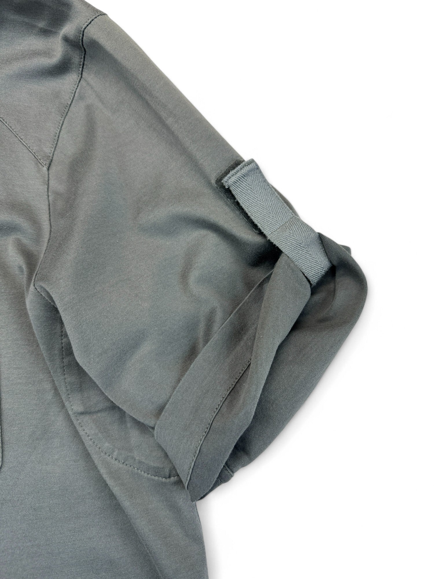 Prada Sport Tech Polo Shirt Mit Ärmelriegel Made in Italy Grau M