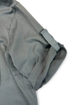 Prada Sport Tech Polo Shirt Mit Ärmelriegel Made in Italy Grau M