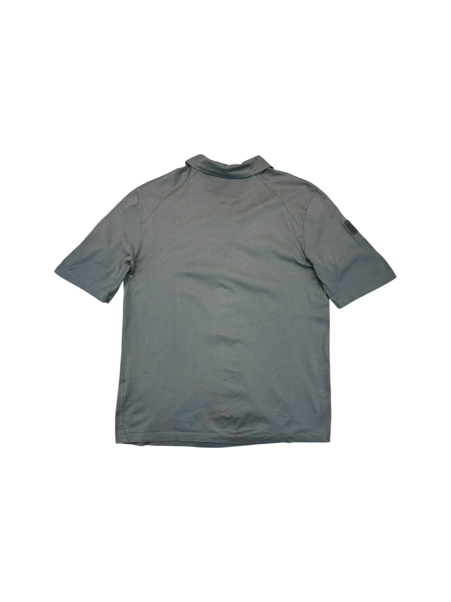 Prada Sport Tech Polo Shirt Mit Ärmelriegel Made in Italy Grau M