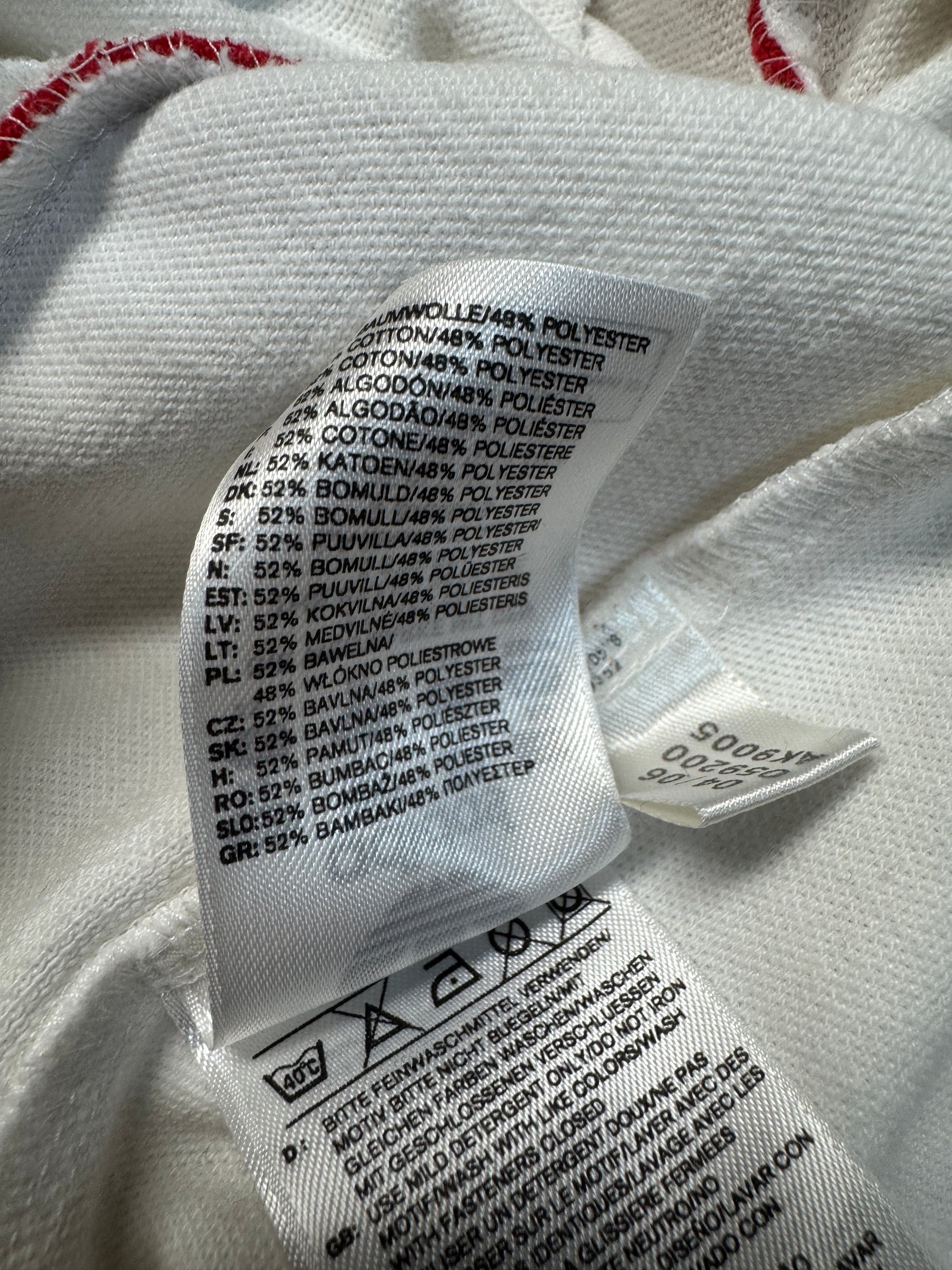 2006 Adidas Sportjacke Retro Tokyo Weiß Rot XS - RareRags