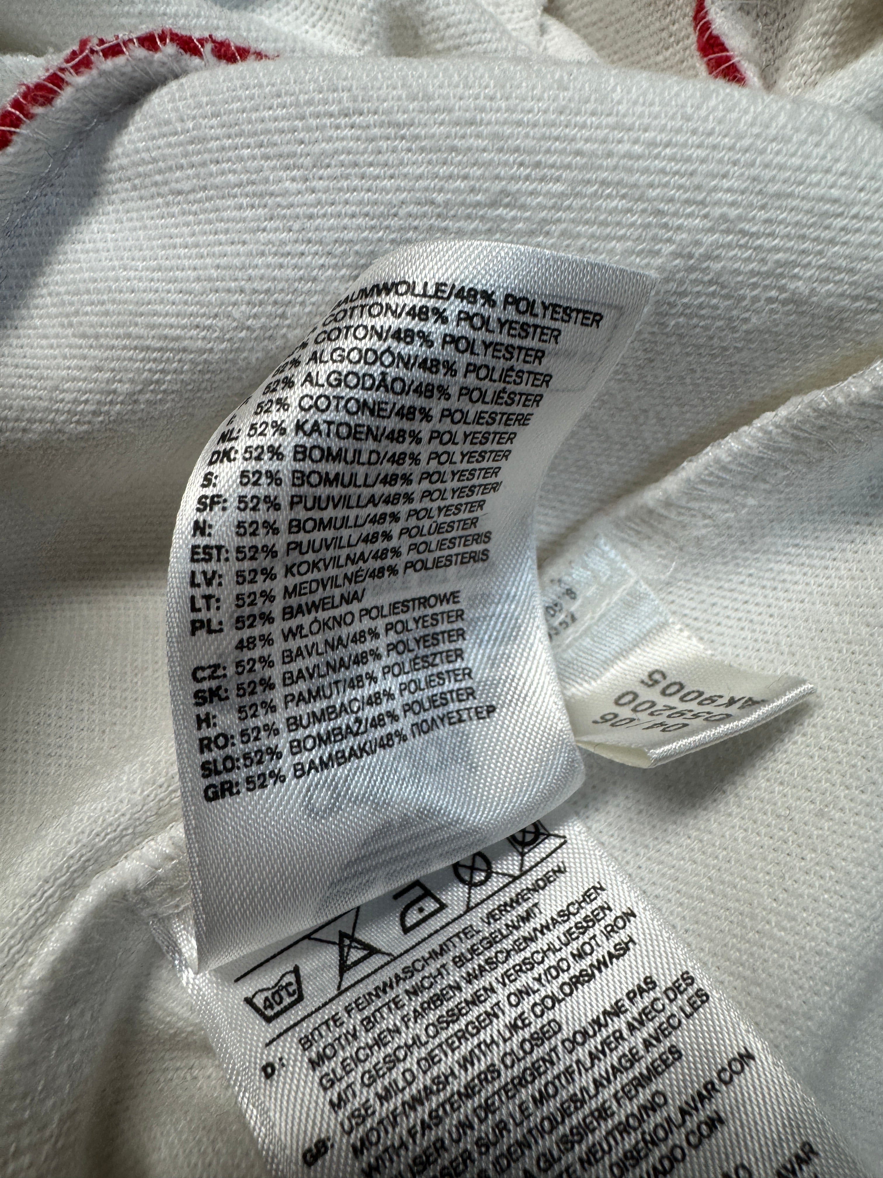 2006 Adidas Sportjacke Retro Tokyo Weiß Rot XS - RareRags