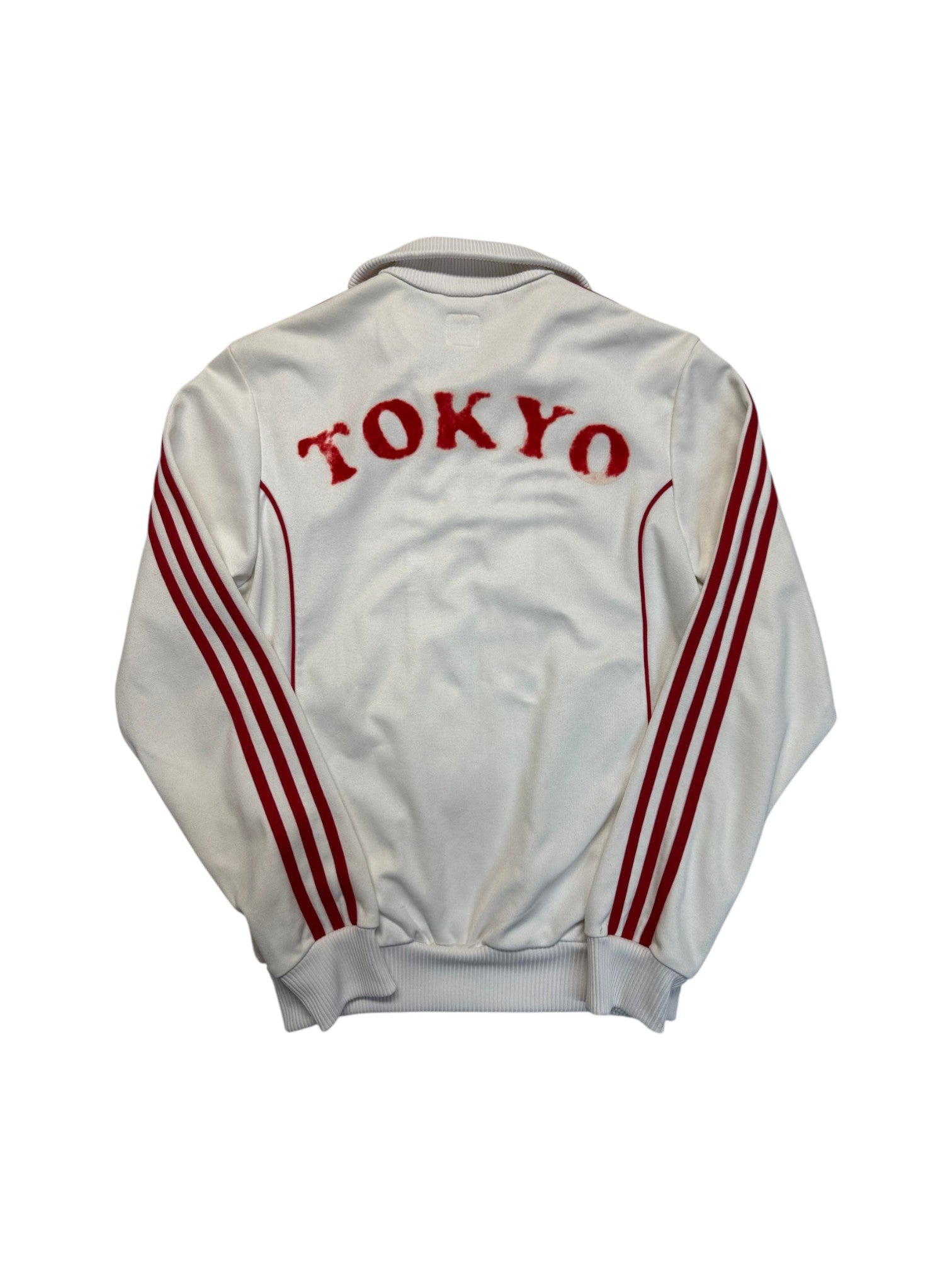 2006 Adidas Sportjacke Retro Tokyo Weiß Rot XS - RareRags