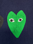 Comme Des Garçons Play T-Shirt Mit Herz-Print Dunkelblau L