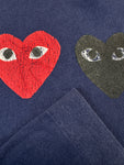 Comme Des Garçons Play T-Shirt Mit Herz-Print Dunkelblau L