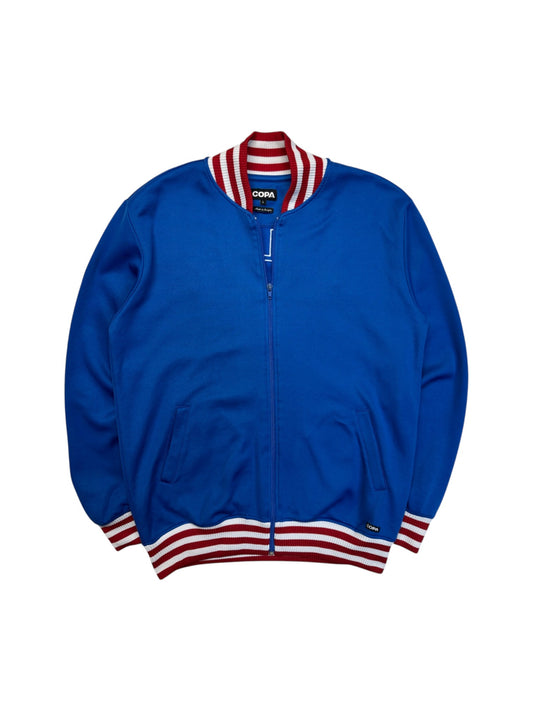 Copa Football Sportjacke Retro 1966 England Blau L - RareRags