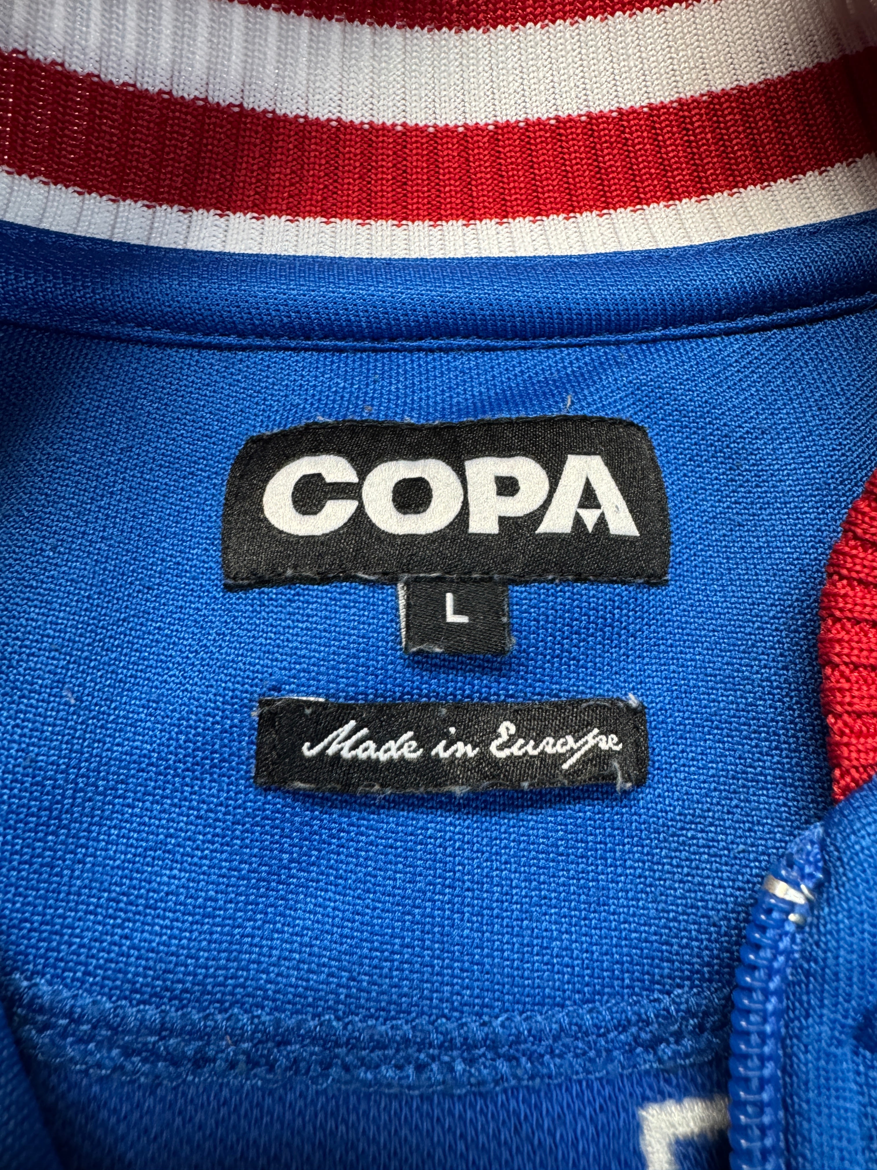 Copa Football Sportjacke Retro 1966 England Blau L - RareRags