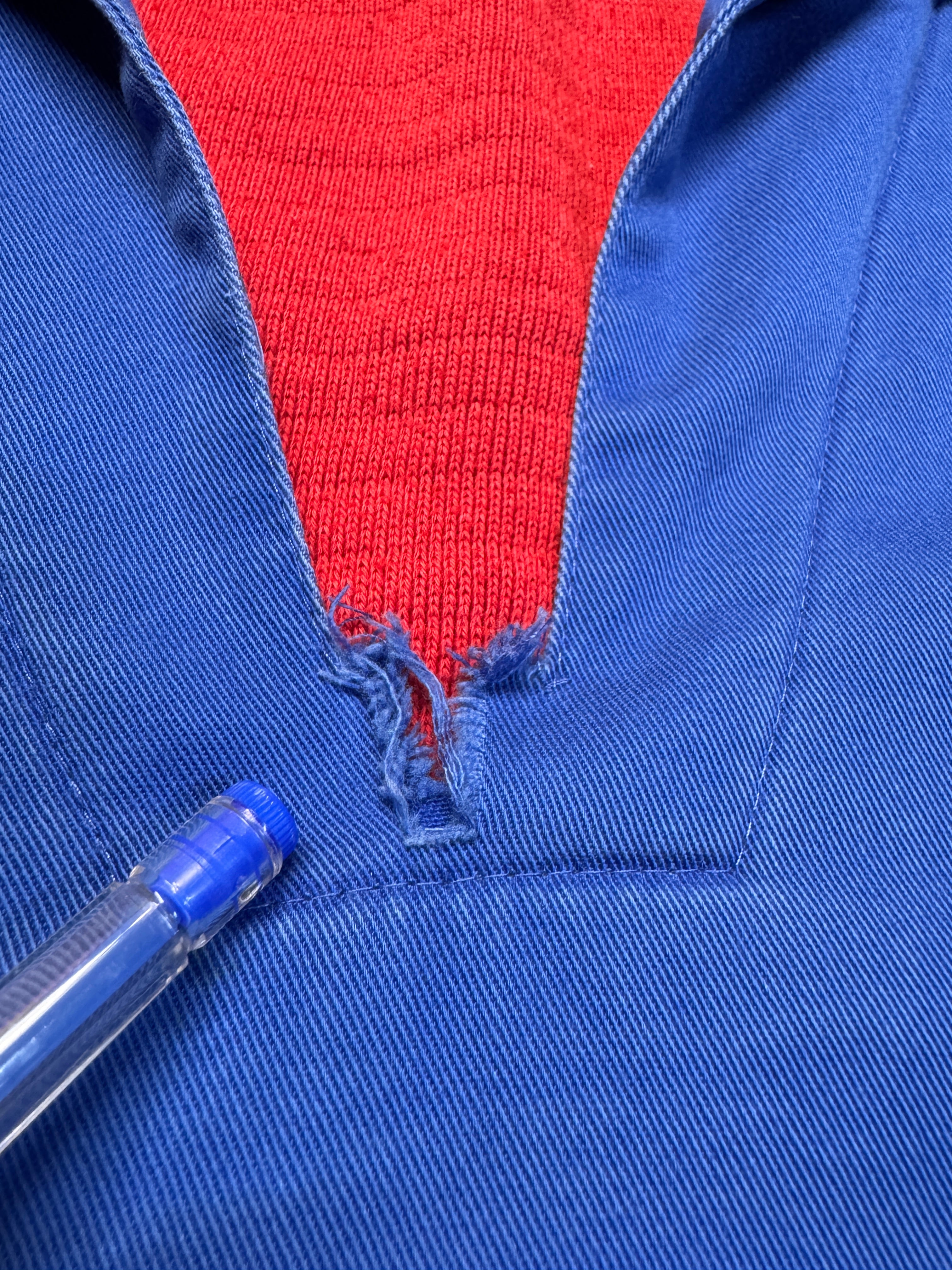 1992/93 Adidas Sportjacke/ Reise Sweatshirt USA Soccer Made In Singapore Blau Rot M - RareRags
