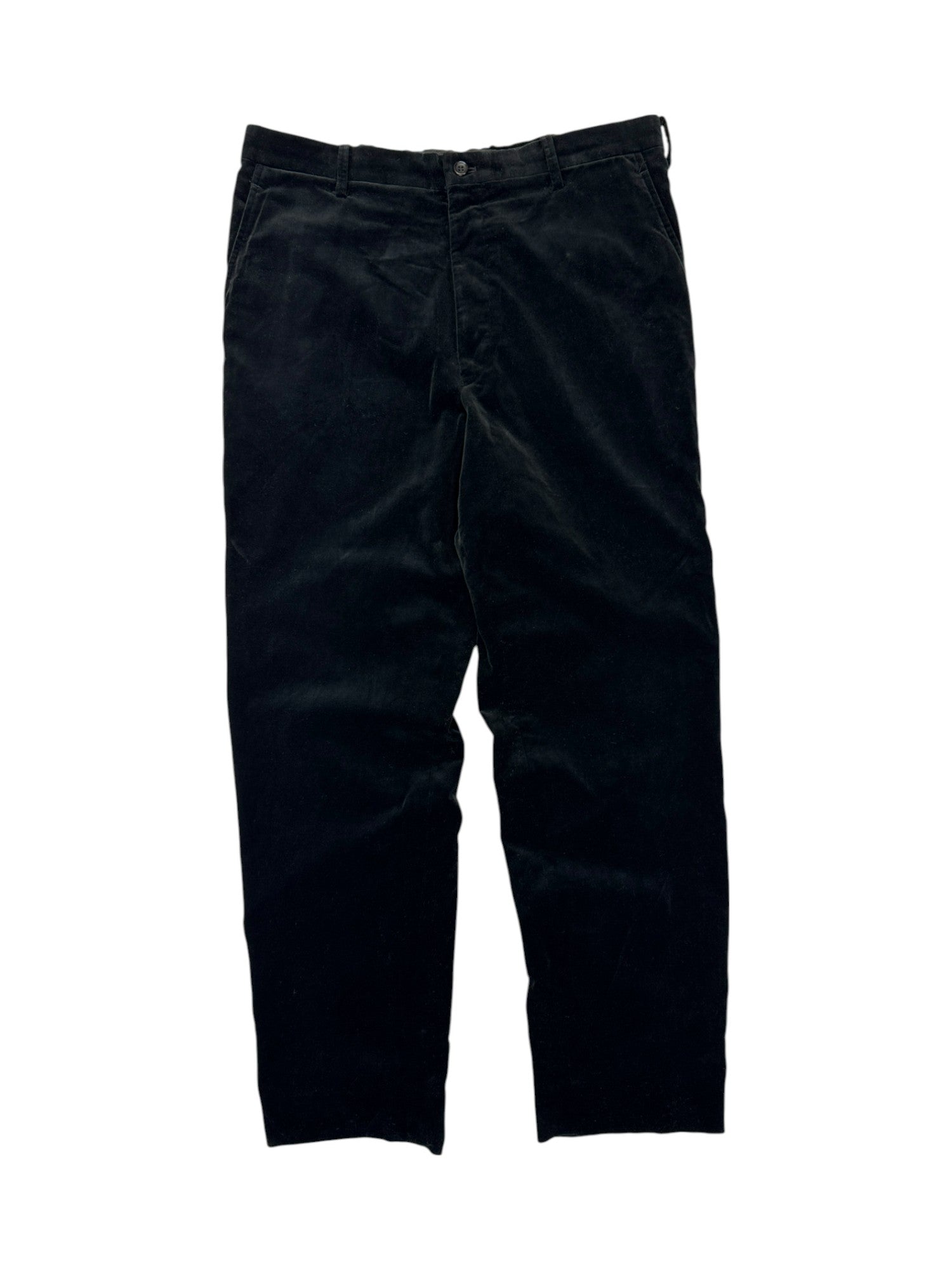 Vintage Yohji Yamamoto Hose Velour Schwarz (6) M-L