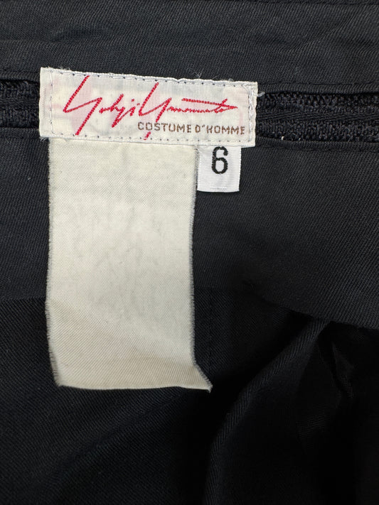 Vintage Yohji Yamamoto Hose Velour Schwarz (6) M-L