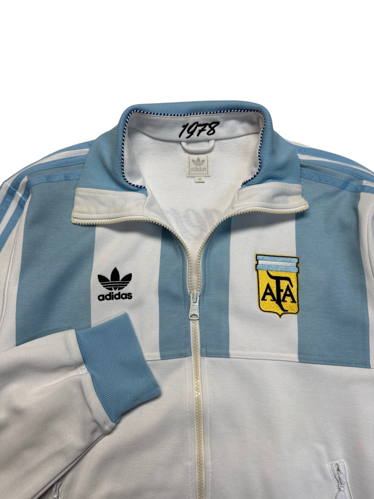 2009 Adidas Sportjacke Retro Argentina 1978 Sample Blau Weiß 50 M - RareRags