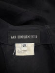 Ann Demeulemeester Bluse Made In Belgien Schwarz 40