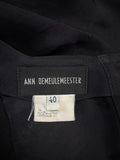 Ann Demeulemeester Bluse Made In Belgien Schwarz 40