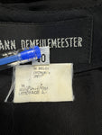 Ann Demeulemeester Bluse Made In Belgien Schwarz 40