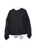 Ann Demeulemeester Bluse Made In Belgien Schwarz 40
