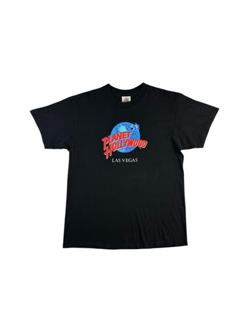 Vintage Planet Hollywood Shirt 90s Las Vegas Made In USA Single Stitch Schwarz L