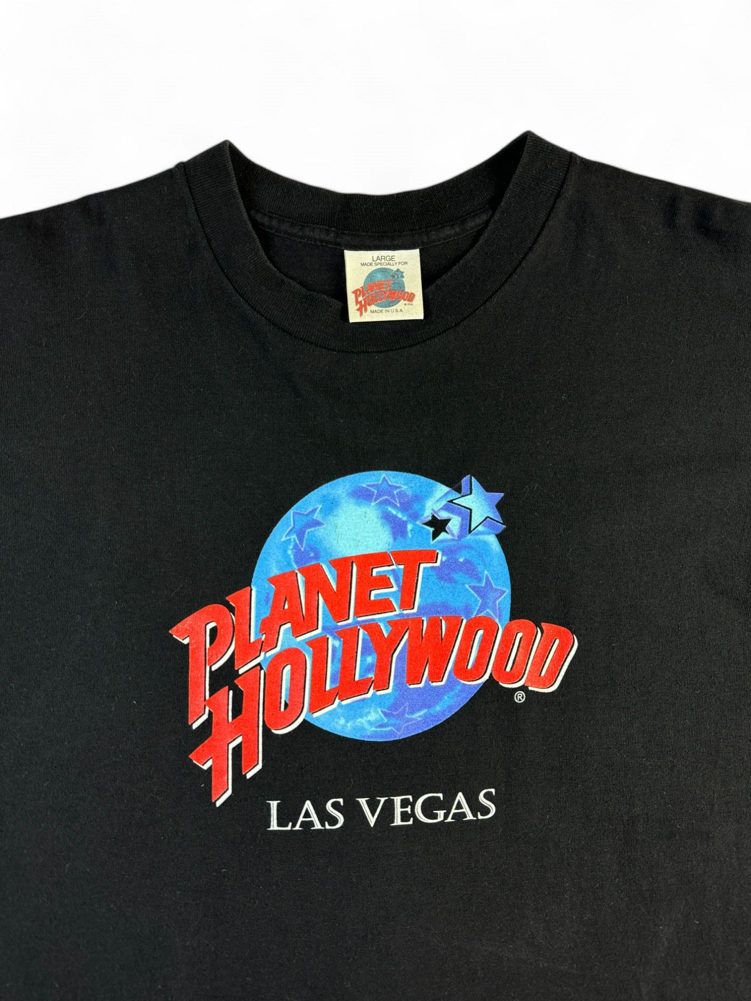 Vintage Planet Hollywood Shirt 90s Las Vegas Made In USA Single Stitch Schwarz L