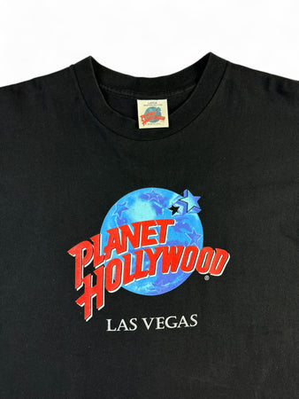 Vintage Planet Hollywood Shirt 90s Las Vegas Made In USA Single Stitch Schwarz L