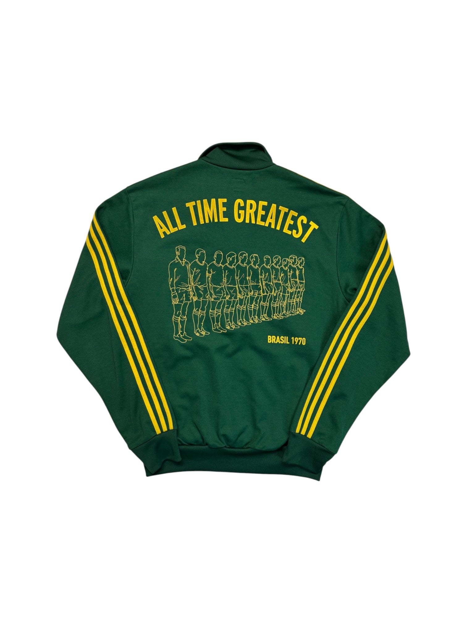 2006 Adidas Sportjacke Retro Brasil "All Time Greatest" Grün Gelb XL - RareRags