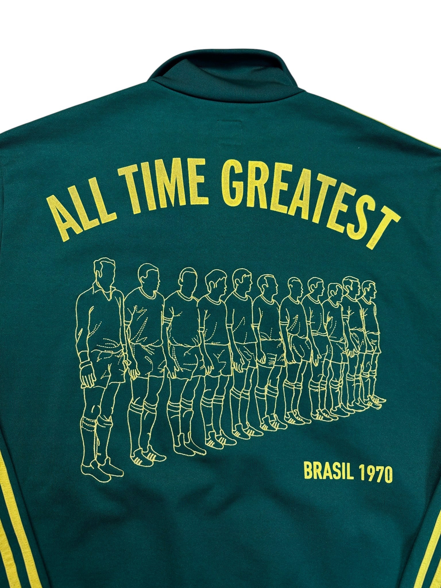 2006 Adidas Sportjacke Retro Brasil "All Time Greatest" Grün Gelb XL - RareRags