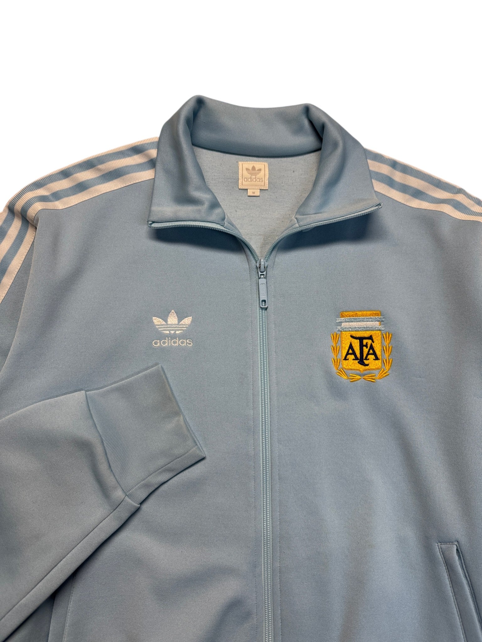 2005 Adidas Sportjacke Retro Argentina Hellblau M - RareRags