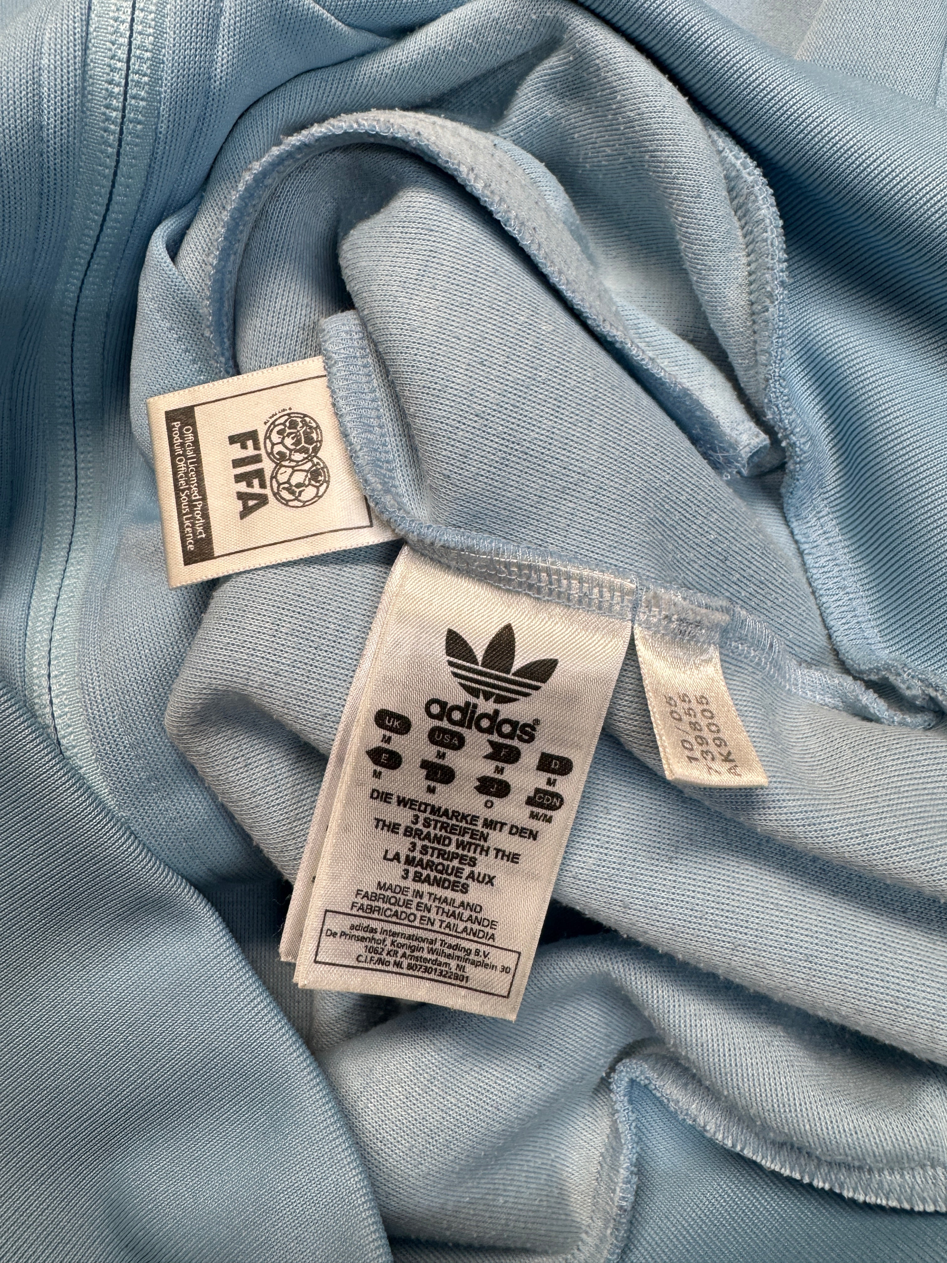 2005 Adidas Sportjacke Retro Argentina Hellblau M - RareRags