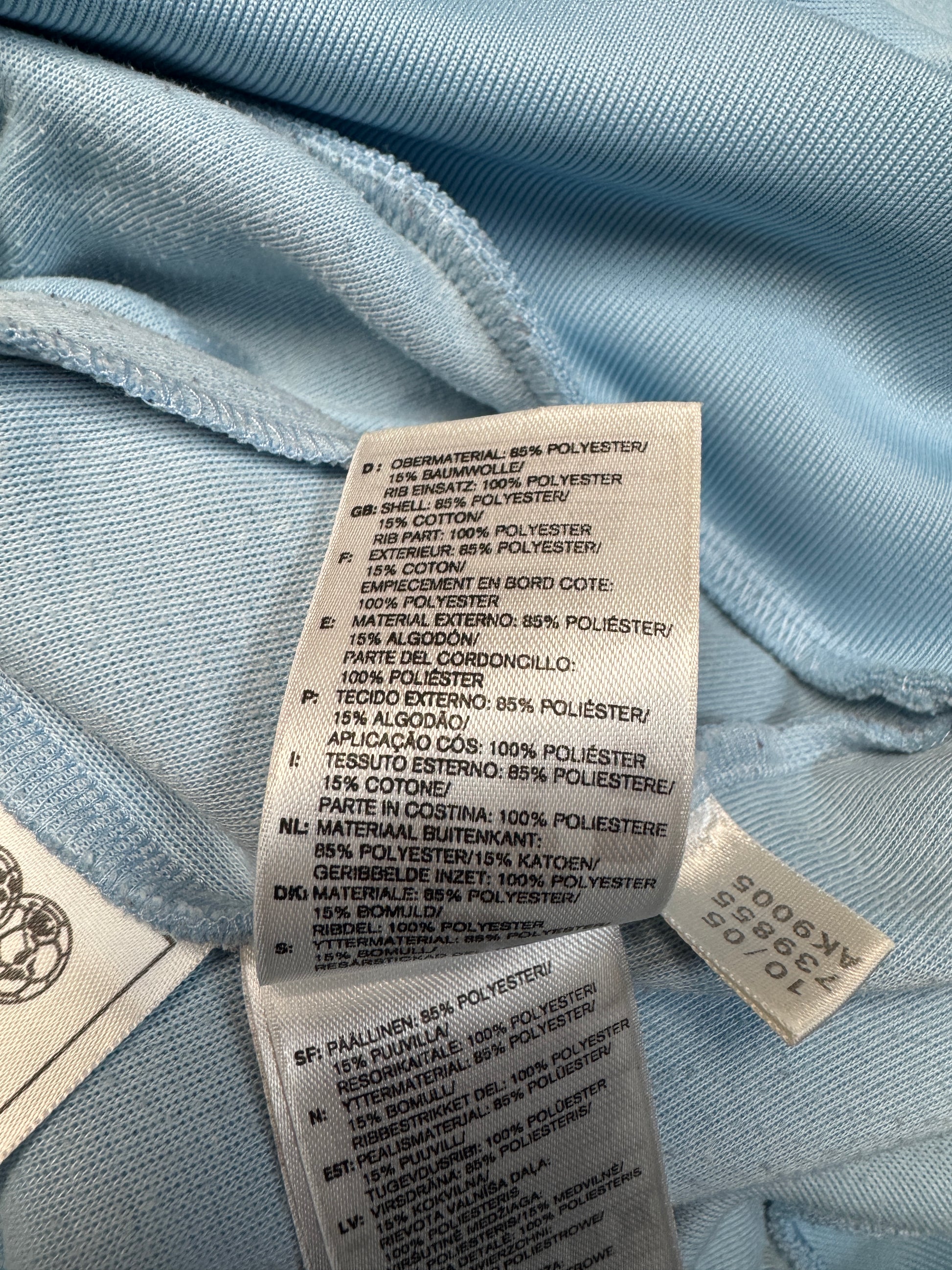 2005 Adidas Sportjacke Retro Argentina Hellblau M - RareRags