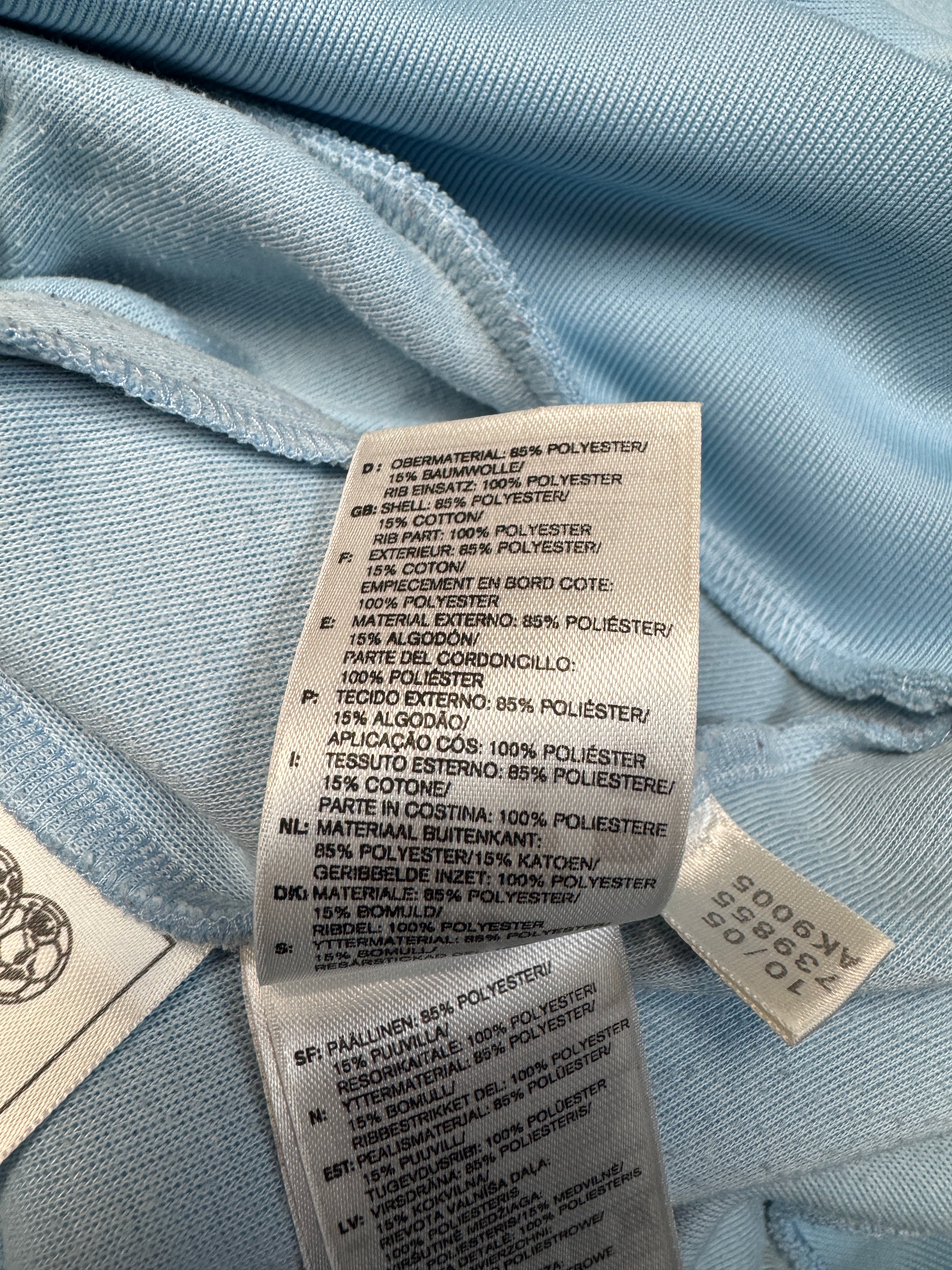 2005 Adidas Sportjacke Retro Argentina Hellblau M - RareRags