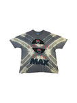 Vintage Pepsi Max Shirt 90s "Live life to the max" Werbung Oversized Tie-Dye/ Batik Grau Weiß S-M